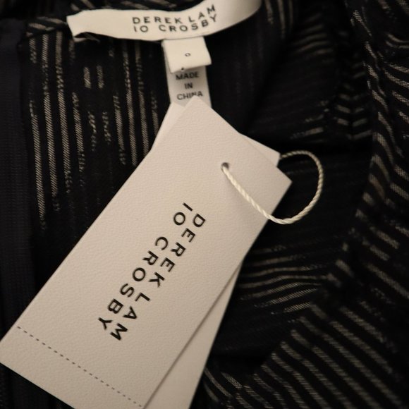 Crosby Derek Lam Short Sleeve Top Cotton/Poly New Tags $295 - Picture 8 of 9